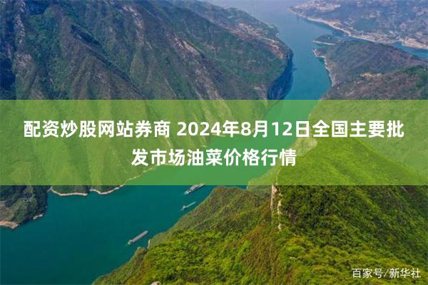 配资炒股网站券商 2024年8月12日全国主要批发市场油菜价格行情