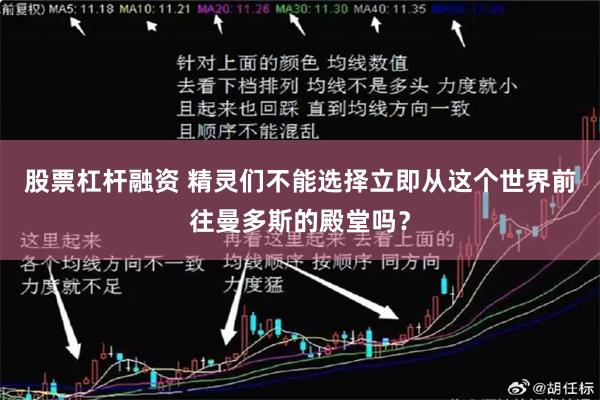 股票杠杆融资 精灵们不能选择立即从这个世界前往曼多斯的殿堂吗？